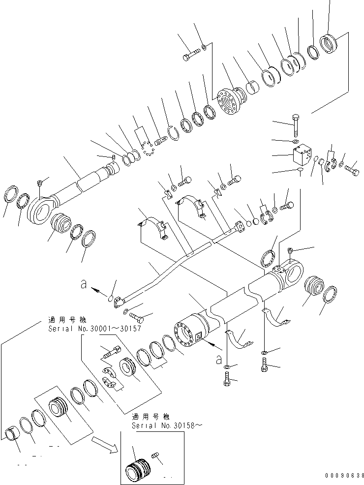 Схема запчастей Komatsu PC1250SP-8 - ЦИЛИНДР РУКОЯТИ(FR ЭКСКАВАТ.)(№-) ОСНОВН. КОМПОНЕНТЫ И РЕМКОМПЛЕКТЫ