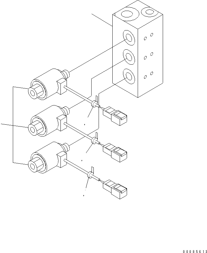 Схема запчастей Komatsu PC1250-8R - СОЛЕНОИДНЫЙ КЛАПАН (ВНУТР. ЧАСТИ)(№7-) ОСНОВН. КОМПОНЕНТЫ И РЕМКОМПЛЕКТЫ