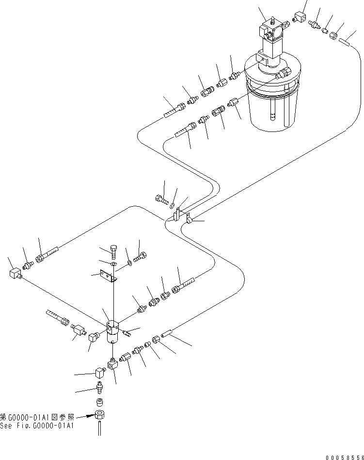 Схема запчастей Komatsu PC1250-8R - АВТОМАТИЧ. СМАЗ. (НАСОС СМАЗКИ) (/)(№-) ВОЗД. СИСТЕМА