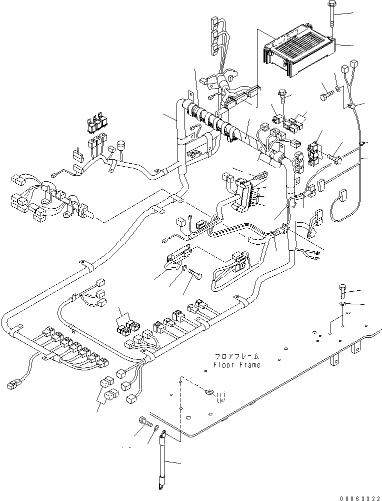 Схема запчастей Komatsu PC1250-8R - ОСНОВН. КОНСТРУКЦИЯ (ЭЛЕКТР.) (КОНДИЦИОНЕР) (+C СПЕЦ-Я.)(№-) КАБИНА ОПЕРАТОРА И СИСТЕМА УПРАВЛЕНИЯ