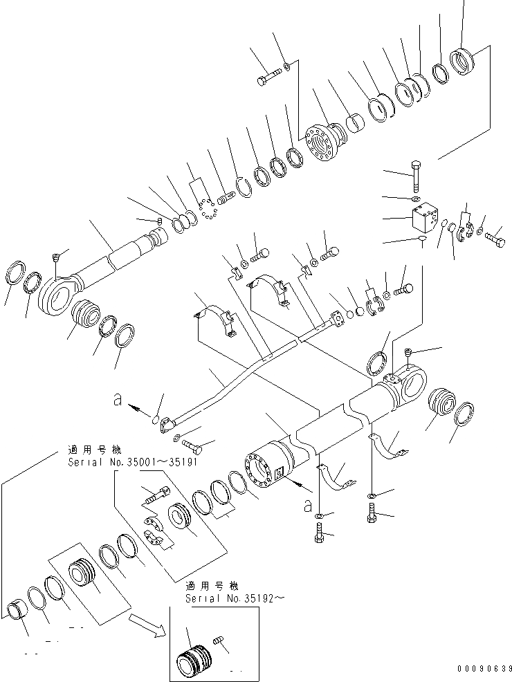 Схема запчастей Komatsu PC1250-8R - ЦИЛИНДР РУКОЯТИ(FR ЭКСКАВАТ.)(№-) ОСНОВН. КОМПОНЕНТЫ И РЕМКОМПЛЕКТЫ