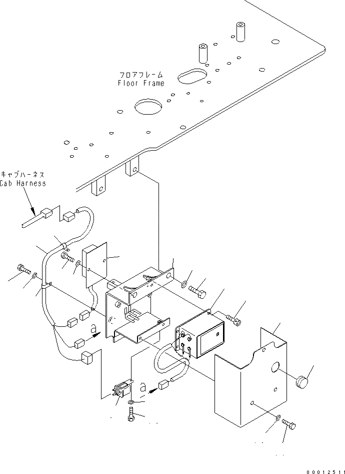 Схема запчастей Komatsu PC1250SP-8R - ЭЛЕКТРОПРОВОДКА (АВТОМАТИЧ. СМАЗ. ТАЙМЕР)(№-) ЭЛЕКТРИКА