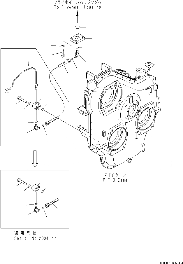 Схема запчастей Komatsu PC1250LC-7 - МЕХ-М ОТБОРА МОЩНОСТИ (СМАЗКА) (МАХОВИК ТРУБЫ)(№-) КОМПОНЕНТЫ ДВИГАТЕЛЯ