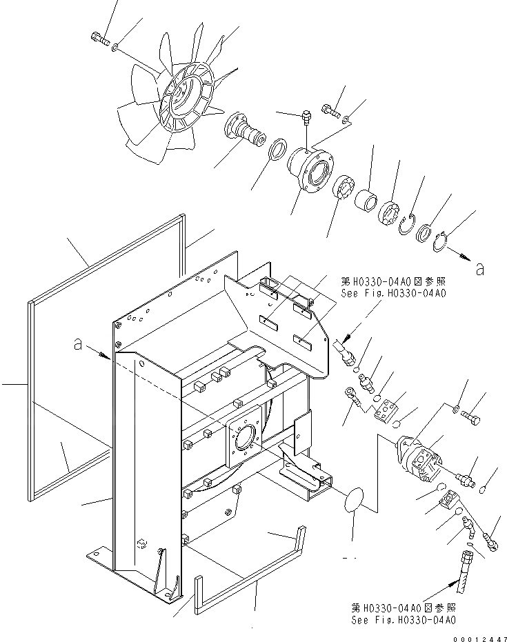 Схема запчастей Komatsu PC1250LC-7 - ОХЛАЖД-Е (ПОСЛЕОХЛАДИТЕЛЬ) (КОЖУХ И ВЕНТИЛЯТОР КРЕПЛЕНИЕ)(№9-) СИСТЕМА ОХЛАЖДЕНИЯ