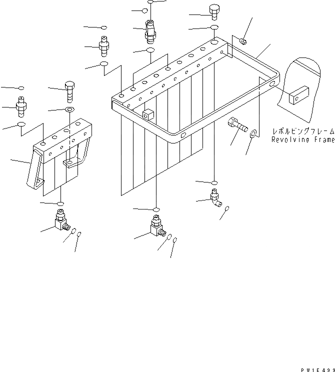 Схема запчастей Komatsu PC1250LC-7 - PPC ЛИНИИ СОЕД-Е (СОЕД-Е¤ ДЕКА) ГИДРАВЛИКА
