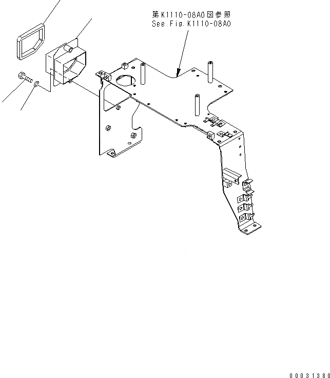 Схема запчастей Komatsu PC1250LC-7 - ОСНОВН. КОНСТРУКЦИЯ (КОНДИЦ. ВОЗДУХА ВОЗДУХОВОДЫ)(№7-) КАБИНА ОПЕРАТОРА И СИСТЕМА УПРАВЛЕНИЯ