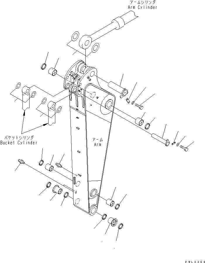 Схема запчастей Komatsu PC1250SP-7 - БЕЗ РУКОЯТИ(SE) РАБОЧЕЕ ОБОРУДОВАНИЕ