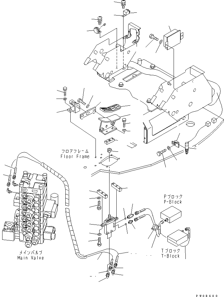 Схема запчастей Komatsu PC128US-2 - ОСНОВН. КОНСТРУКЦИЯ (DENSOUHIN И ATT УПРАВЛ-Е) (ДЛЯ -ACTUATER НАВЕСН. ОБОРУД)(№-77) КАБИНА ОПЕРАТОРА И СИСТЕМА УПРАВЛЕНИЯ