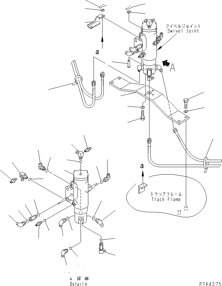 Схема запчастей Komatsu PC128US-1 - ПОВОРОТНОЕ СОЕДИНЕНИЕ (КОМПОНЕНТЫ) (ОТВАЛ LESS) ПОВОРОТН. КРУГ И КОМПОНЕНТЫ