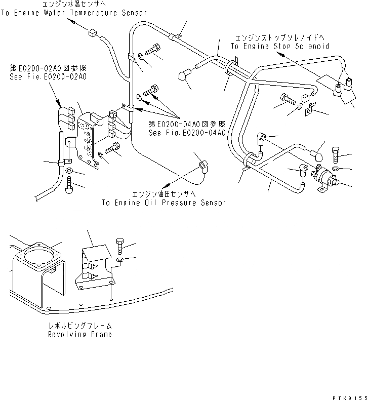 Схема запчастей Komatsu PC128UU-2 - VEHICLE ЭЛЕКТР. (ОСНОВН. Э/ПРОВОДКА /)(№-) ЭЛЕКТРИКА