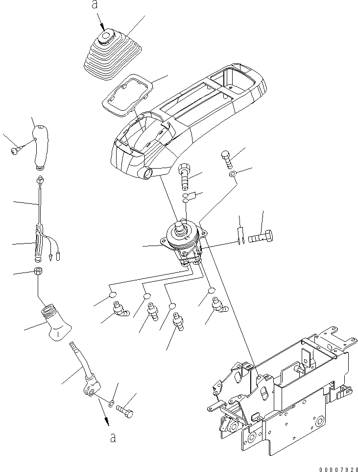 Схема запчастей Komatsu PC128UU-2 - ОСНОВН. КОНСТРУКЦИЯ (РЫЧАГ И КЛАПАН) (ЛЕВ.)(№-) КАБИНА ОПЕРАТОРА И СИСТЕМА УПРАВЛЕНИЯ