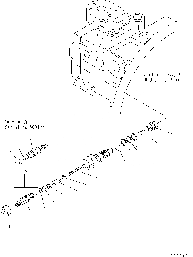 Схема запчастей Komatsu PC128UU-2 - ОСНОВН. НАСОС (/8) ОСНОВН. КОМПОНЕНТЫ И РЕМКОМПЛЕКТЫ