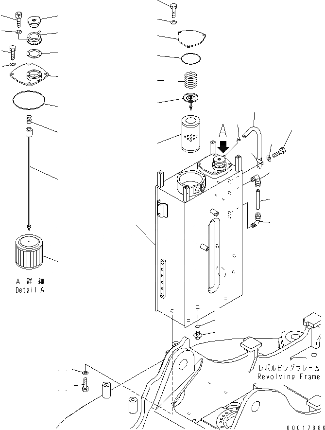 Схема запчастей Komatsu PC128US-2-AT - ГИДР. БАК. ГИДРАВЛИКА