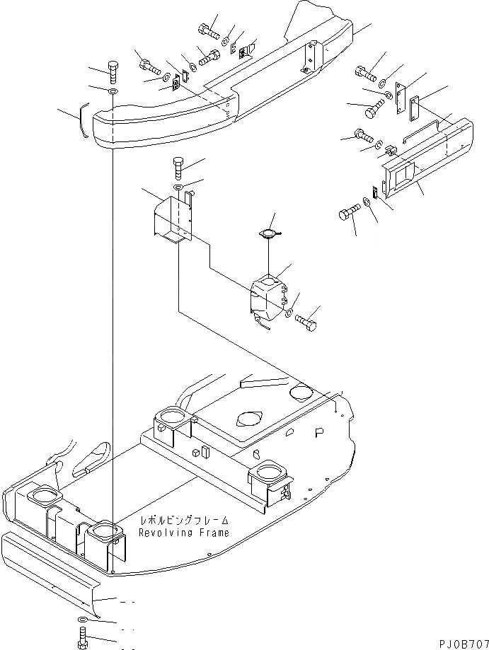 Схема запчастей Komatsu PC128US-2 - БОКОВ. КРЫШКА ЛЕВ. (ДЕКА КРЫШКАAND ОМЫВАТЕЛЬ БАК) (YELНИЗ.)(№-7) ЧАСТИ КОРПУСА