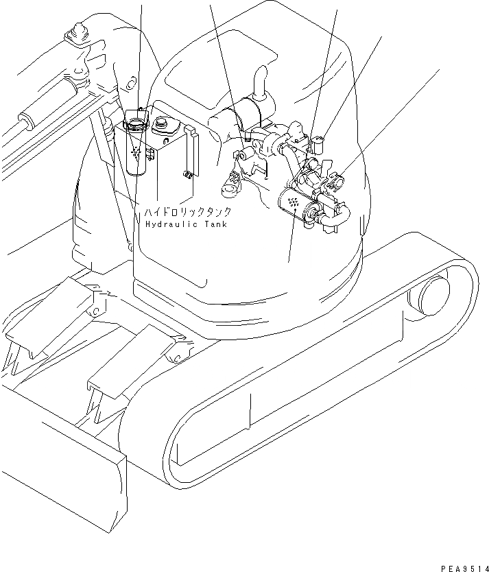 Схема запчастей Komatsu PC128UU-1 - ЭЛЕМЕНТ И V-РЕМЕНЬ(№-) КАТАЛОГИ ЗЧ