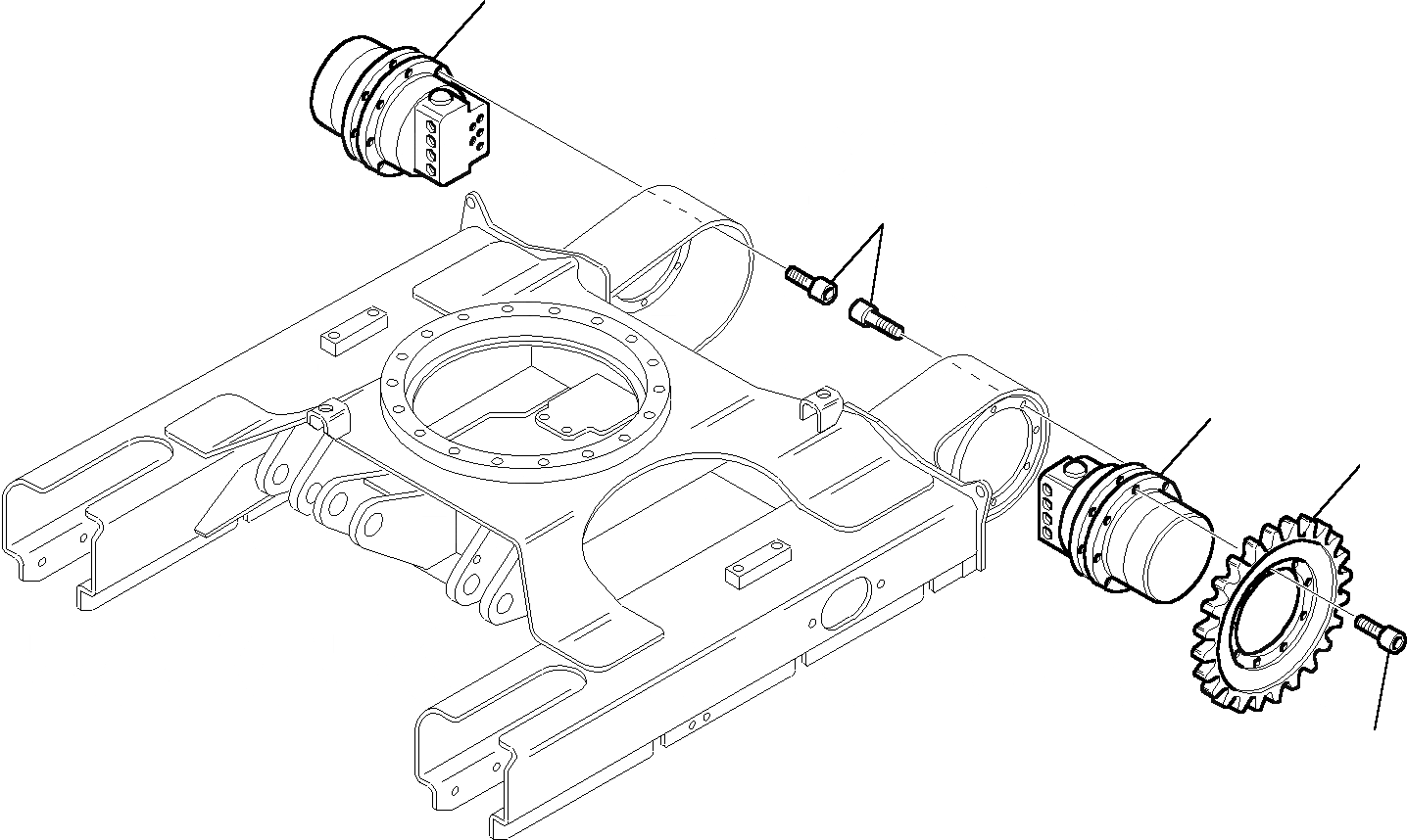Схема запчастей Komatsu PC12R-8 - ЗВЕЗДОЧКА ХОДОВАЯ