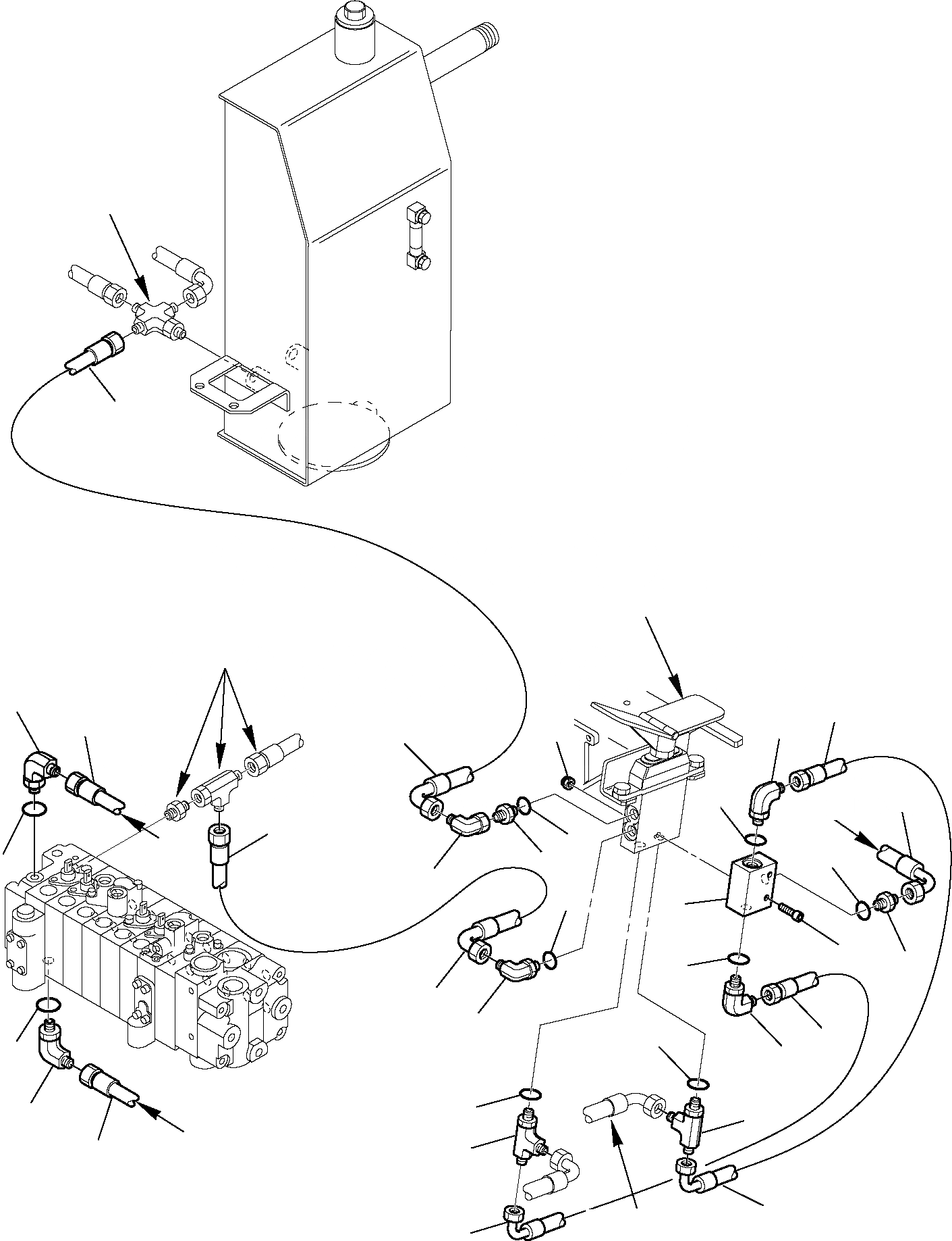 Схема запчастей Komatsu PC12R-8 - ГИДРОЛИНИЯ (НАВЕСНОЕ ОБОРУД-Е) (/) (ОПЦИОНН.) РАБОЧЕЕ ОБОРУДОВАНИЕ