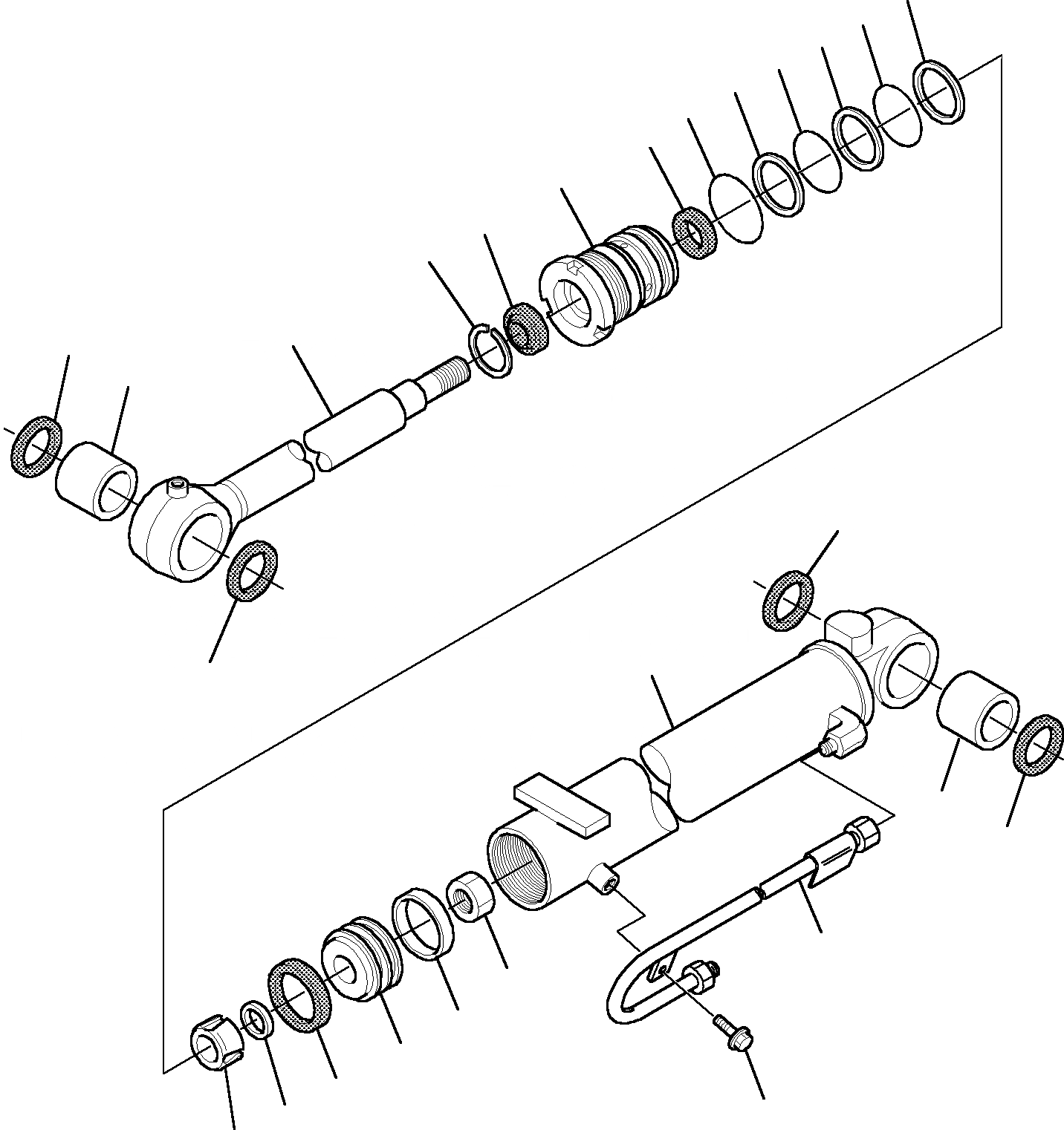 Схема запчастей Komatsu PC12R-8 - ЦИЛИНДР СТРЕЛЫ(ДЛЯ КАБИНЫIN) РАБОЧЕЕ ОБОРУДОВАНИЕ
