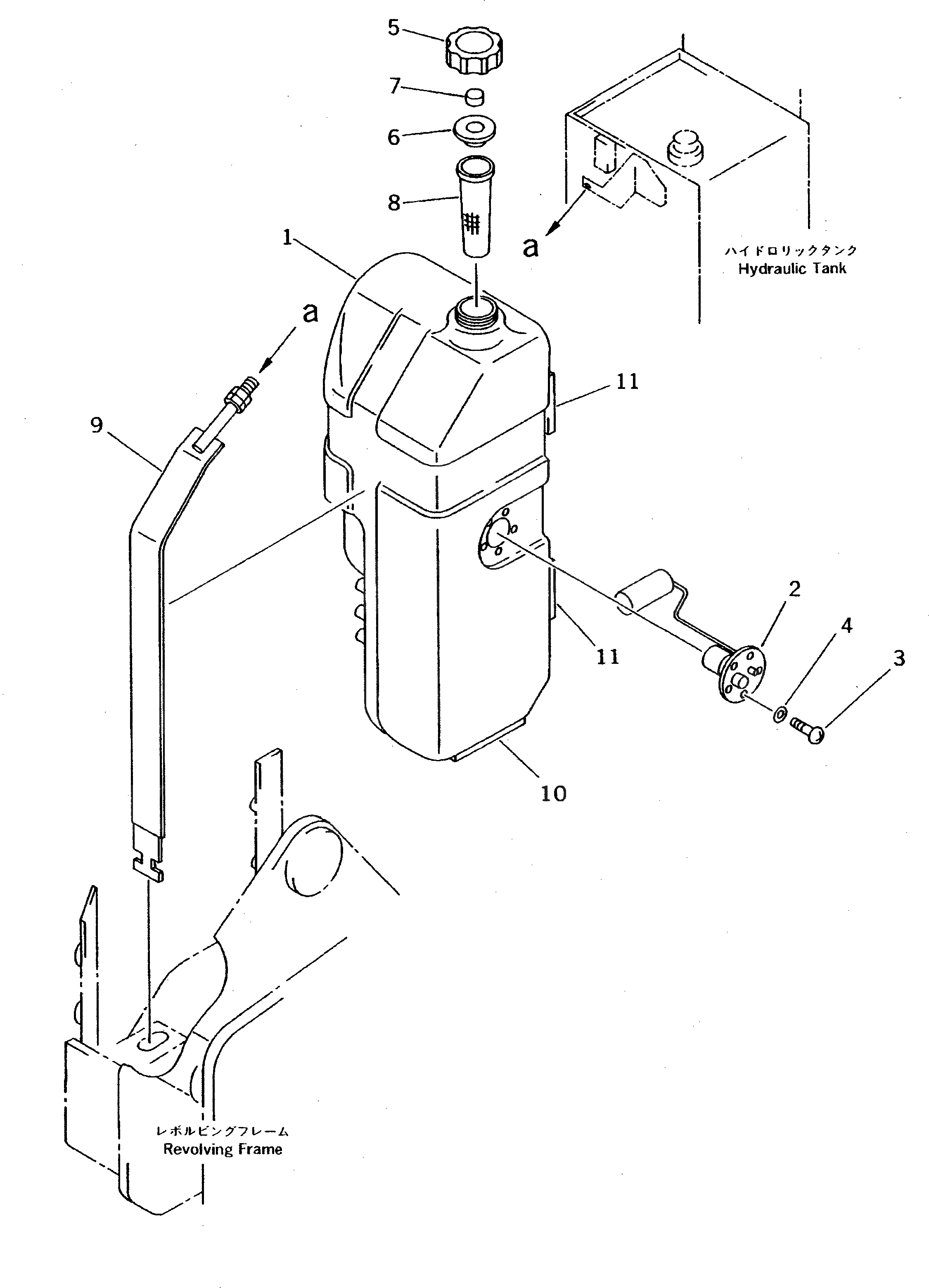 Схема запчастей Komatsu PC12UU-2 - ТОПЛИВН. БАК. (БАК) ТОПЛИВН. БАК. AND КОМПОНЕНТЫ
