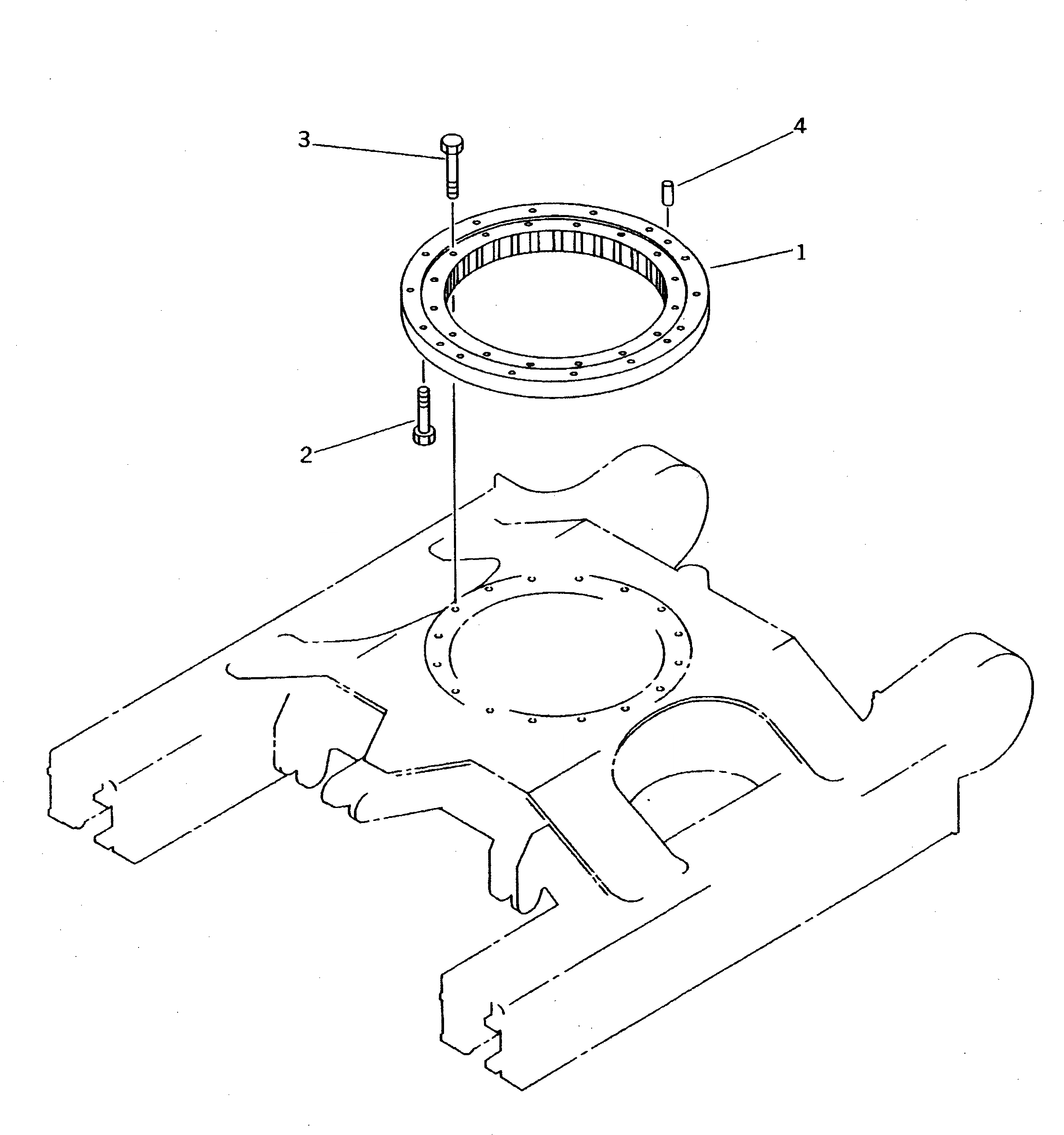 Схема запчастей Komatsu PC12UU-2 - ПОВОРОТН. КРУГ ПОВОРОТН. КРУГ И КОМПОНЕНТЫ