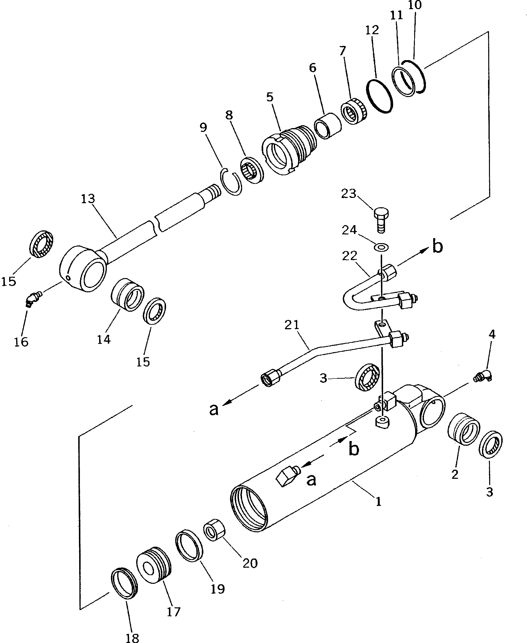 Схема запчастей Komatsu PC12UU-2 - OFFSET ЦИЛИНДР (ВНУТР. ЧАСТИ) ОСНОВН. КОМПОНЕНТЫ И РЕМКОМПЛЕКТЫ