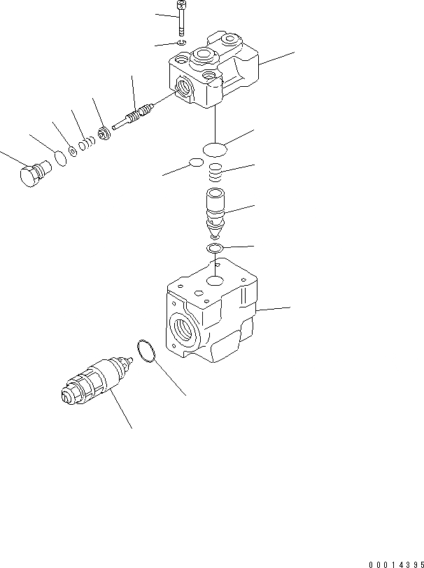 Схема запчастей Komatsu PC130-7 - СТОПОРН. КЛАПАН(№7-) ОСНОВН. КОМПОНЕНТЫ И РЕМКОМПЛЕКТЫ