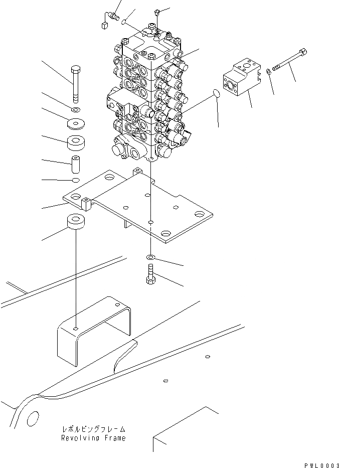 Схема запчастей Komatsu PC130-6E0-T2 - ОСНОВН. КЛАПАН (КЛАПАН¤ КОРПУС¤ КРЕПЛЕНИЕ И ДАТЧИК) ( АКТУАТОР) ГИДРАВЛИКА