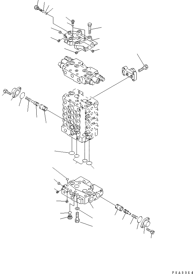 Схема запчастей Komatsu PC130-6 - ОСНОВН. КЛАПАН (-АКТУАТОР) (/)(№98-) ОСНОВН. КОМПОНЕНТЫ И РЕМКОМПЛЕКТЫ