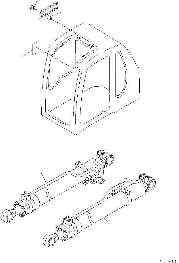 Схема запчастей Komatsu PC130-6 - ЦИЛИНДР СТРЕЛЫ(МАЛ. ПОВОРОТН. RADIUS СПЕЦ-Я.)(№-) РАБОЧЕЕ ОБОРУДОВАНИЕ