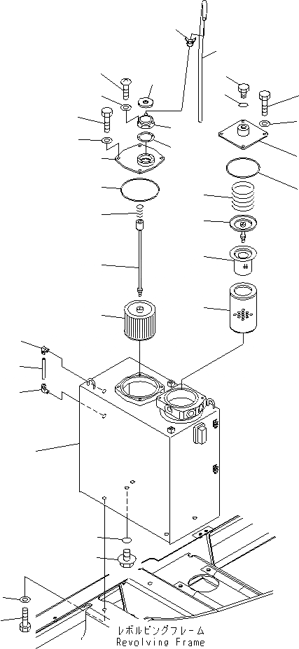 Схема запчастей Komatsu PC130-7K - ГИДР. БАК. ГИДРАВЛИКА