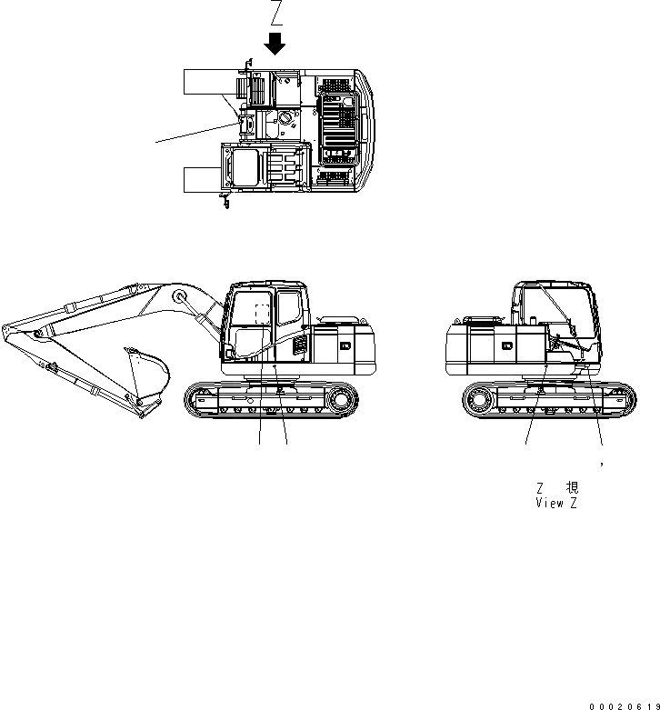 Схема запчастей Komatsu PC130-7K - МАРКИРОВКА (ТАБЛИЧКИ LESS) МАРКИРОВКА