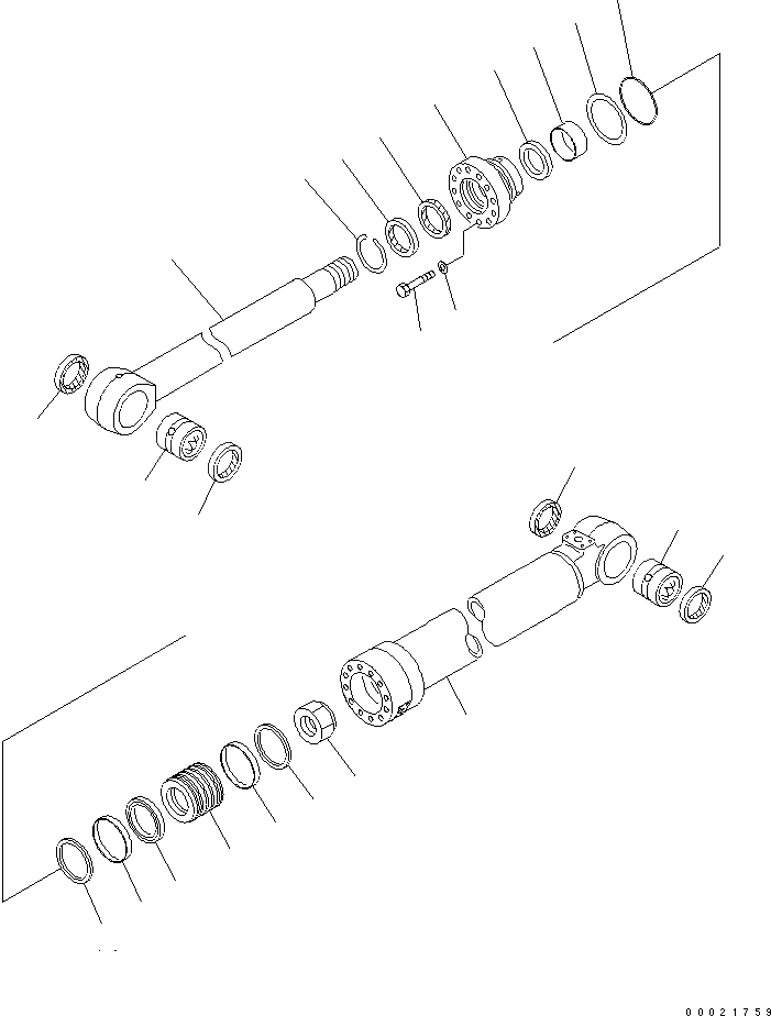 Схема запчастей Komatsu PC130-7K - СТРЕЛА ADJUST ЦИЛИНДР (ВНУТР. ЧАСТИ) (ДЛЯ 2-СЕКЦИОНН. СТРЕЛЫ) ОСНОВН. КОМПОНЕНТЫ И РЕМКОМПЛЕКТЫ
