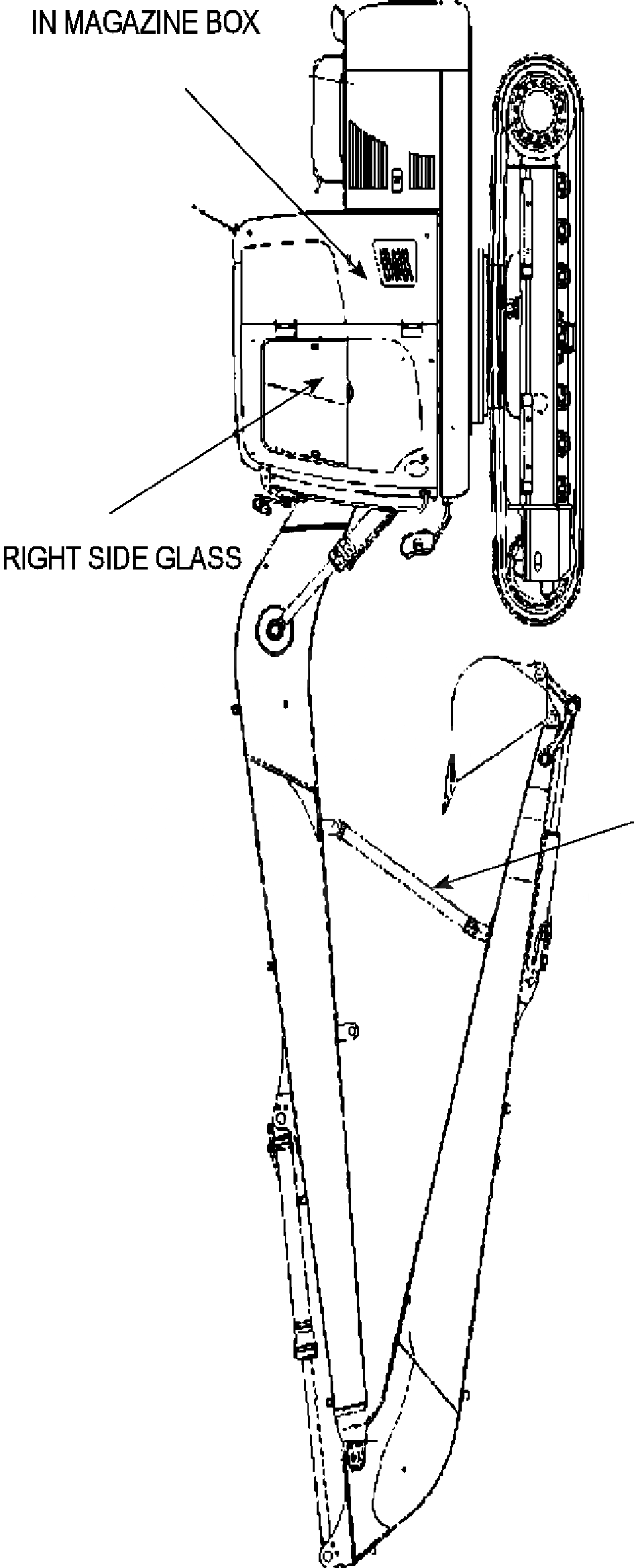 Схема запчастей Komatsu PC130-8 12M SUPER LONG FRONT - MARKS + ПЛАСТИНЫ 