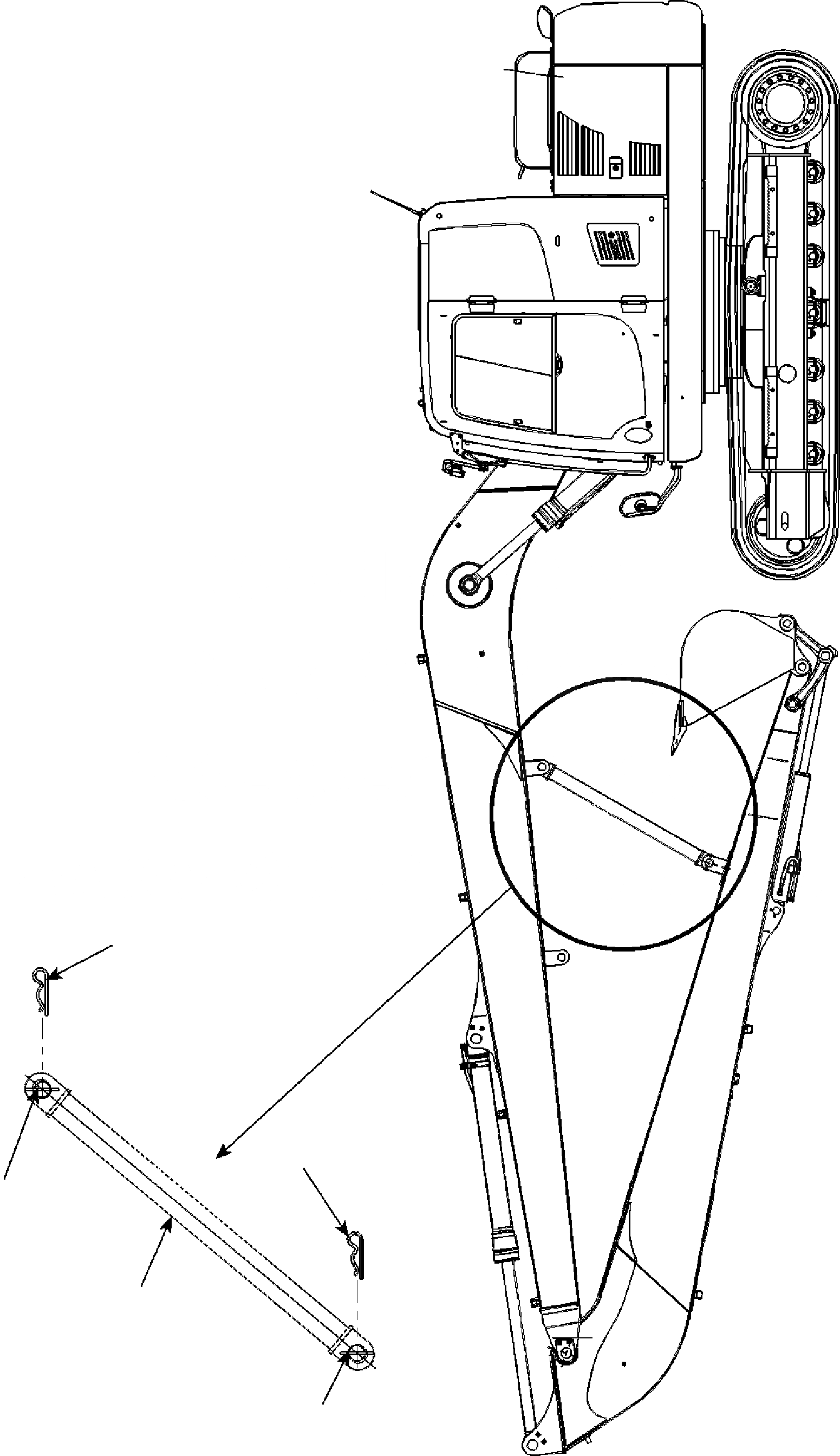 Схема запчастей Komatsu PC130-8 12M SUPER LONG FRONT - ТРАНСПОРТ ПАЛЕЦ 