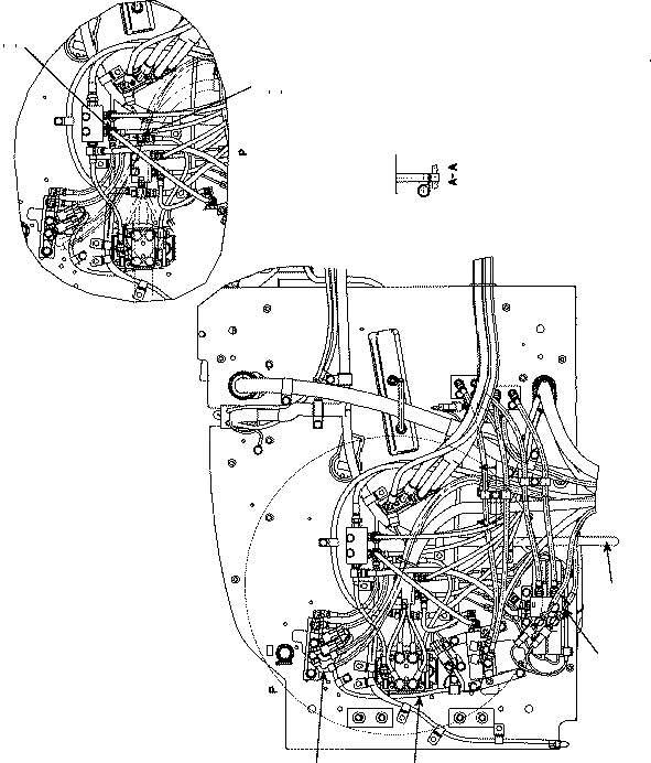 Схема запчастей Komatsu PC138US-8 2 PIECE BOOM - ОСНОВН. КОНСТРУКЦИЯ 