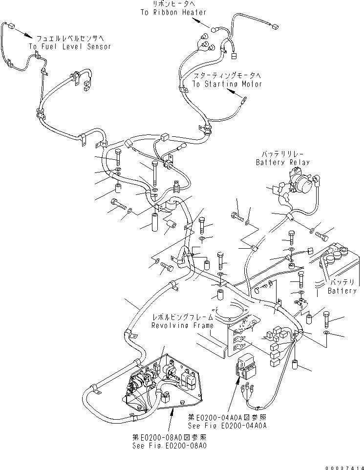 Схема запчастей Komatsu PC138US-2E - VEHICLE ЭЛЕКТР. (ОСНОВН. Э/ПРОВОДКА /)(№798-) ЭЛЕКТРИКА