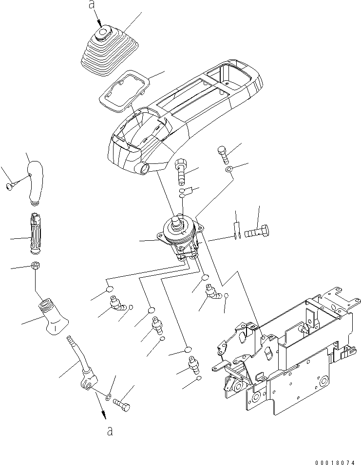 Схема запчастей Komatsu PC138US-2E - ОСНОВН. КОНСТРУКЦИЯ (РЫЧАГ И КЛАПАН) (ЛЕВ.) (КРОМЕ ЯПОН.) КАБИНА ОПЕРАТОРА И СИСТЕМА УПРАВЛЕНИЯ