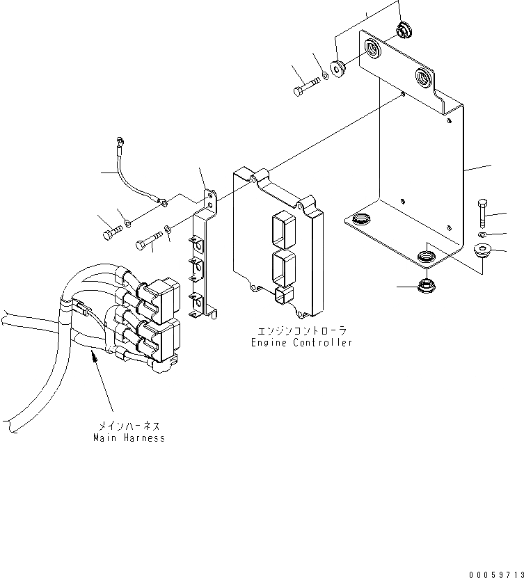 Схема запчастей Komatsu PC138US-8 - VEHICLE ЭЛЕКТР. (ДВИГАТЕЛЬ РЕЛЕ КОРПУС КРЕПЛЕНИЯ) E ЭЛЕКТРИКА