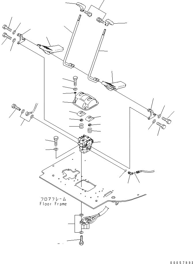 Схема запчастей Komatsu PC138US-8 - ОСНОВН. КОНСТРУКЦИЯ (КОНТРОЛЬ ХОДА КЛАПАН) K OPERATORґS ОБСТАНОВКА И СИСТЕМА УПРАВЛЕНИЯ