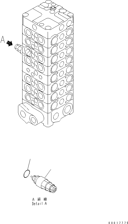 Схема запчастей Komatsu PC138US-2 - ОСНОВН. КЛАПАН (-КЛАПАН) (/) ОСНОВН. КОМПОНЕНТЫ И РЕМКОМПЛЕКТЫ
