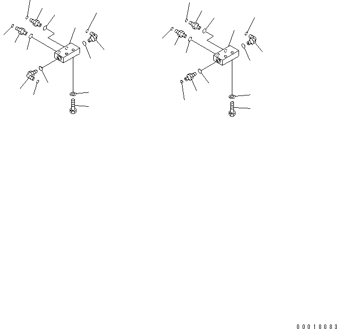 Схема запчастей Komatsu PC138US-2-AC - ОСНОВН. КОНСТРУКЦИЯ (P.T-БЛОК) КАБИНА ОПЕРАТОРА И СИСТЕМА УПРАВЛЕНИЯ