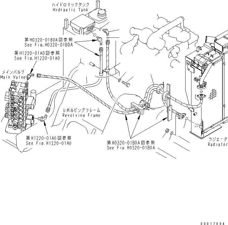 Схема запчастей Komatsu PC138USLC-2 - ВОЗВРАТ. ЛИНИЯ ГИДРАВЛИКА