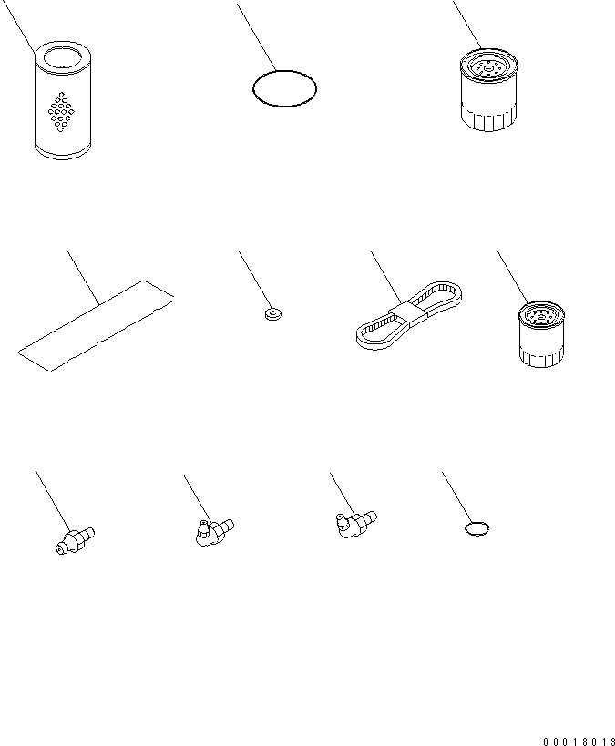 Схема запчастей Komatsu PC138USLC-2 - ЗАП. ЧАСТИ (С A ГЕНЕРАТОР) АКСЕССУАРЫ