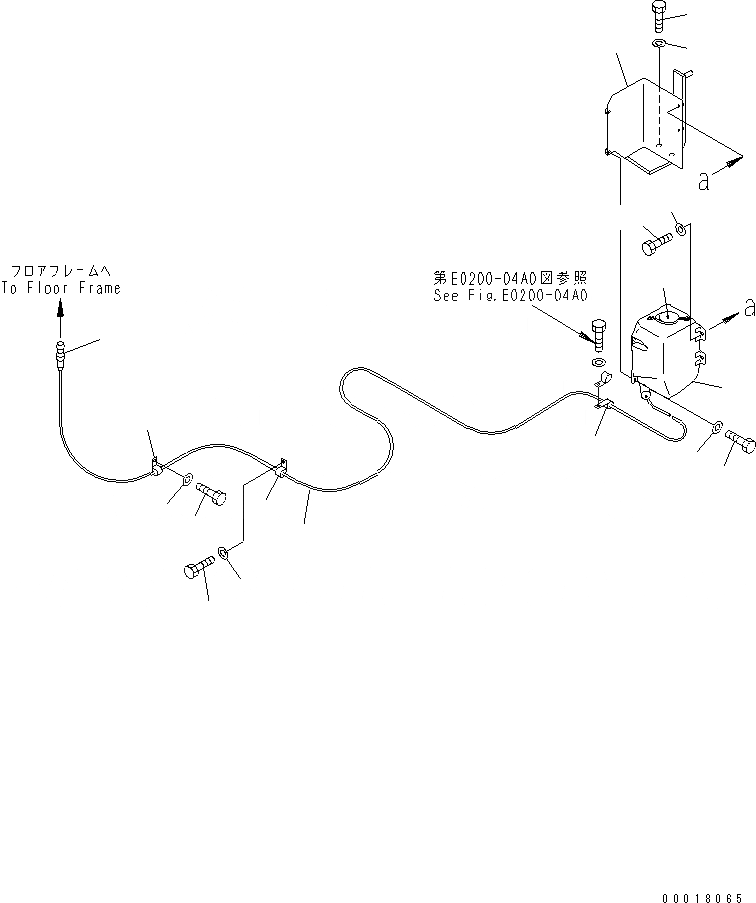 Схема запчастей Komatsu PC138US-2-AT - ОМЫВАТЕЛЬ СТЕКЛА КАБИНА ОПЕРАТОРА И СИСТЕМА УПРАВЛЕНИЯ