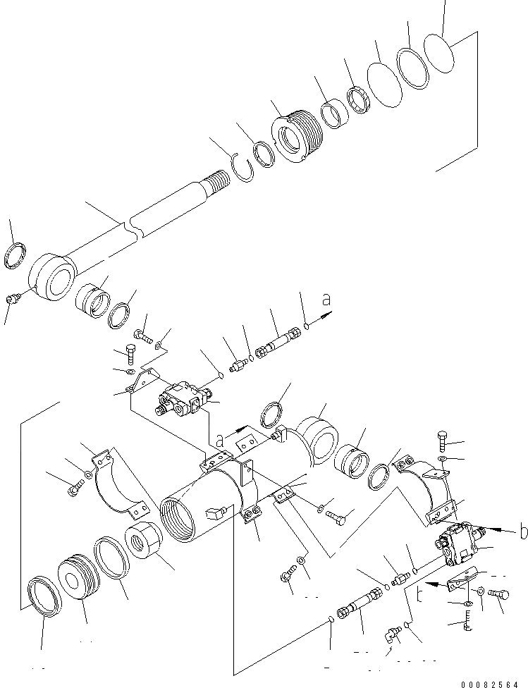 Схема запчастей Komatsu PC138US-8 - OFFSET ЦИЛИНДР (ВНУТР. ЧАСТИ)(№-) ОСНОВН. КОМПОНЕНТЫ И РЕМКОМПЛЕКТЫ