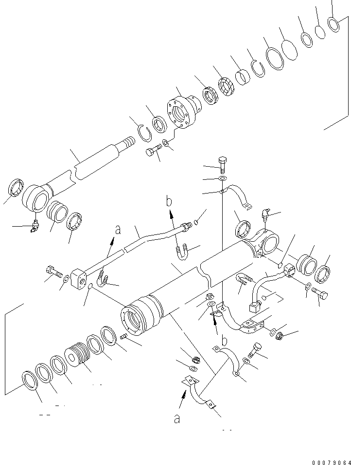 Схема запчастей Komatsu PC138US-8 - ЦИЛИНДР КОВША (ВНУТР. ЧАСТИ) (KUK OFFSET СТРЕЛА СПЕЦ-Я.)(№-) ОСНОВН. КОМПОНЕНТЫ И РЕМКОМПЛЕКТЫ