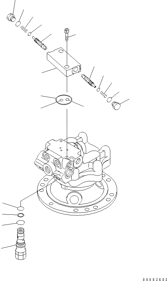 Схема запчастей Komatsu PC138US-8 - ПОВОРОТН. MTOR (KUK OFFSET СТРЕЛА СПЕЦ-Я.) (/)(№-) ОСНОВН. КОМПОНЕНТЫ И РЕМКОМПЛЕКТЫ