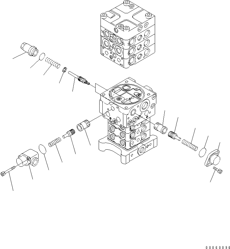 Схема запчастей Komatsu PC138US-8 - ОСНОВН. КЛАПАН (7/)(№-) ОСНОВН. КОМПОНЕНТЫ И РЕМКОМПЛЕКТЫ