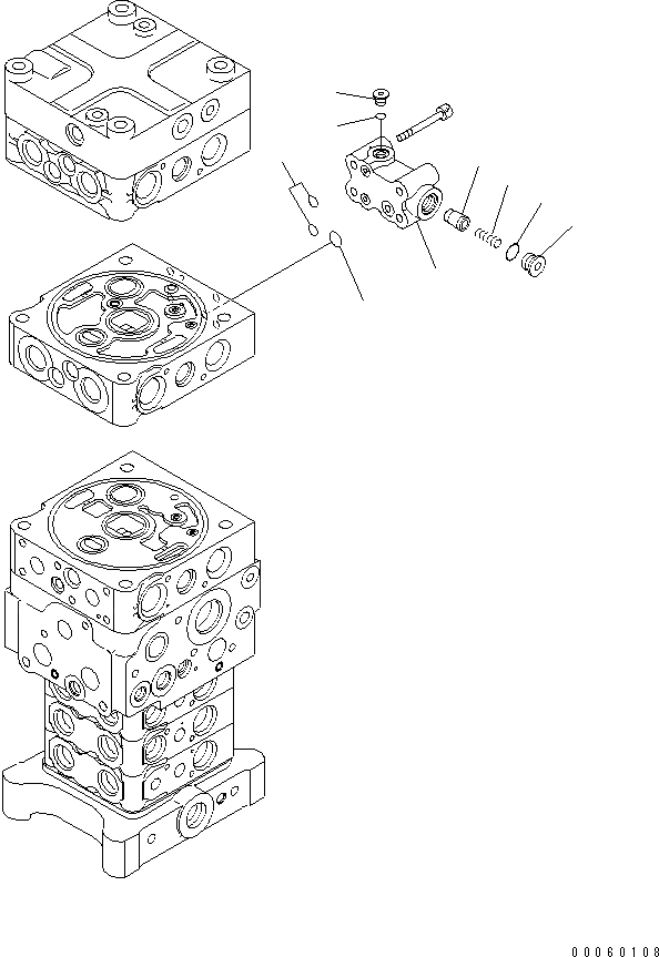 Схема запчастей Komatsu PC138US-8 - ОСНОВН. КЛАПАН (9/)(№-) ОСНОВН. КОМПОНЕНТЫ И РЕМКОМПЛЕКТЫ