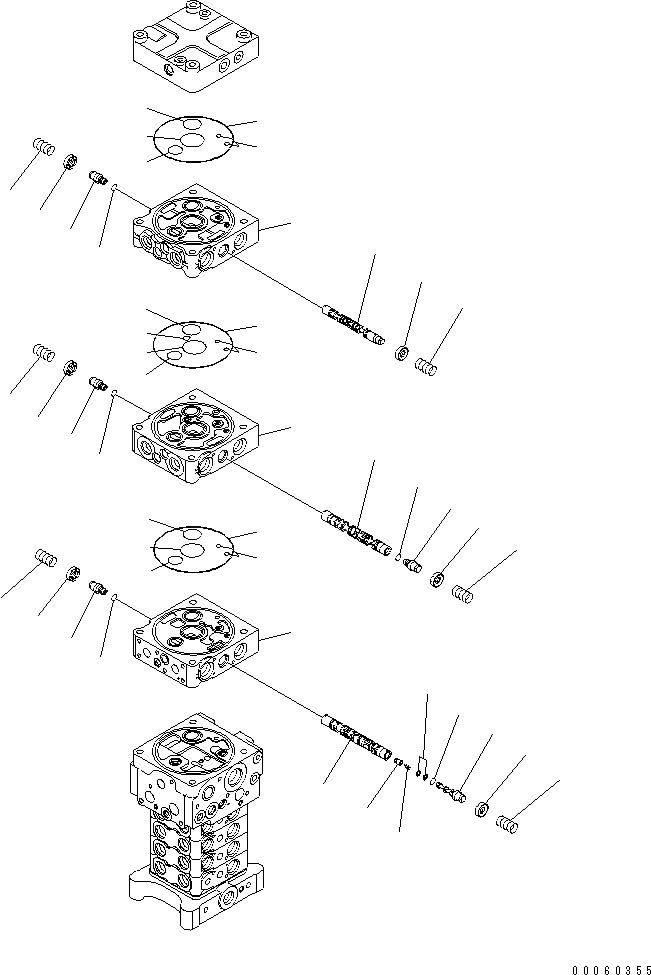 Схема запчастей Komatsu PC138US-8 - ОСНОВН. КЛАПАН (ОТВАЛ) (/)(№-) ОСНОВН. КОМПОНЕНТЫ И РЕМКОМПЛЕКТЫ